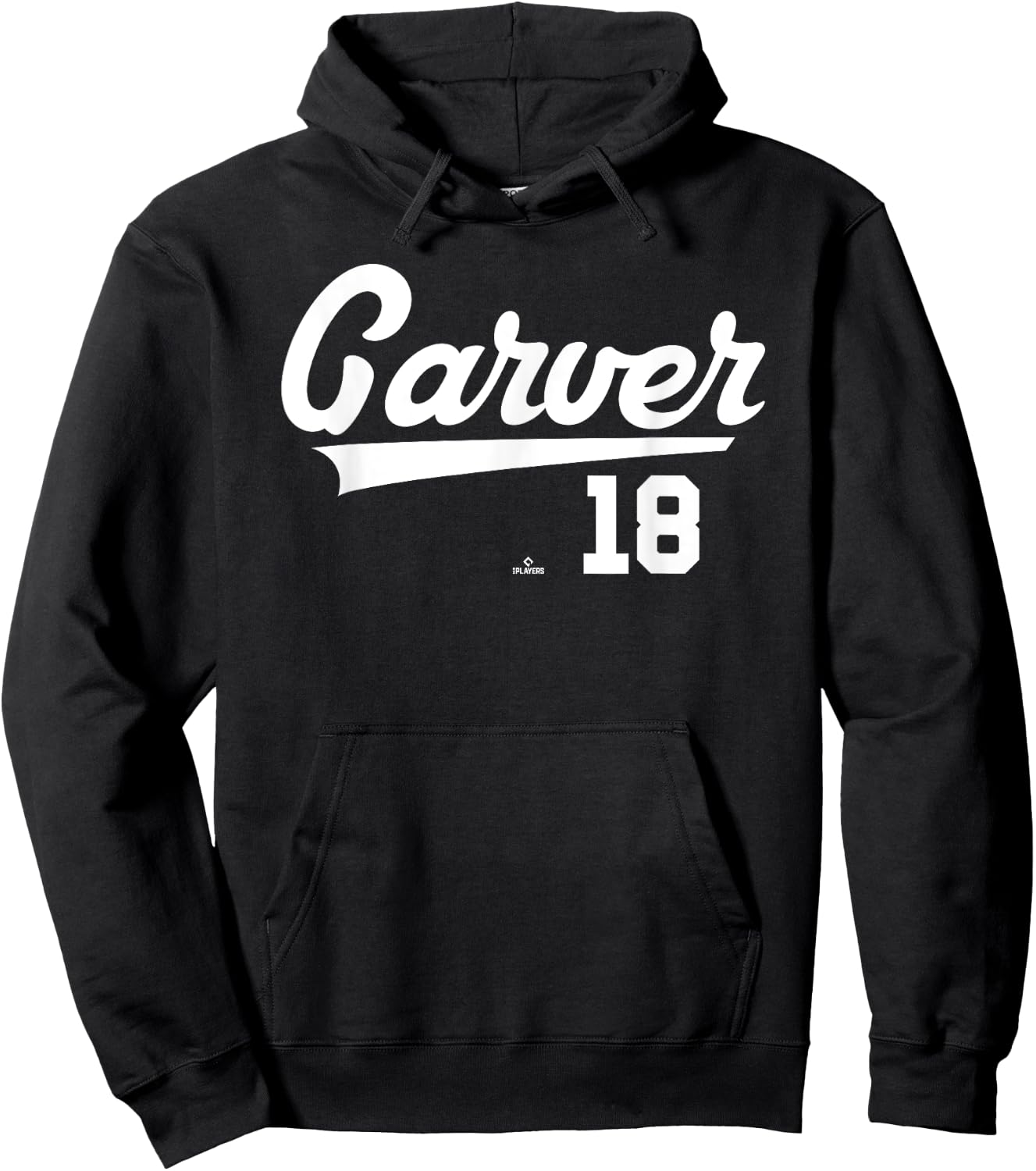 Player Name Swoosh Mitch Garver Seattle Baseball MLBPA Hoodie - Hoodie | Black