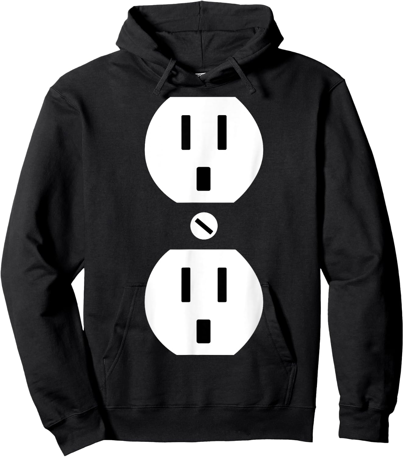 Couple Plug Socket Matching Costume Funny Halloween Gifts Hoodie - Hoodie | Black