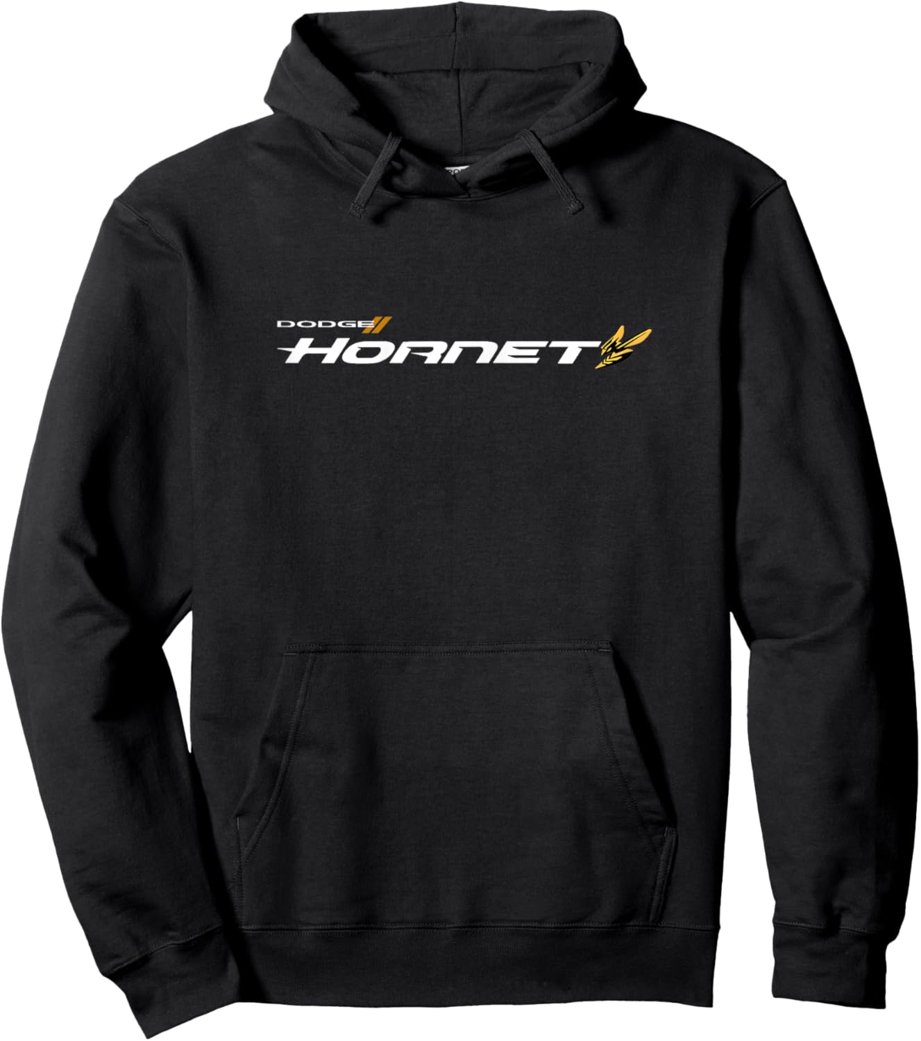 Dodge Hornet Logo (White) Hoodie - Hoodie | Black