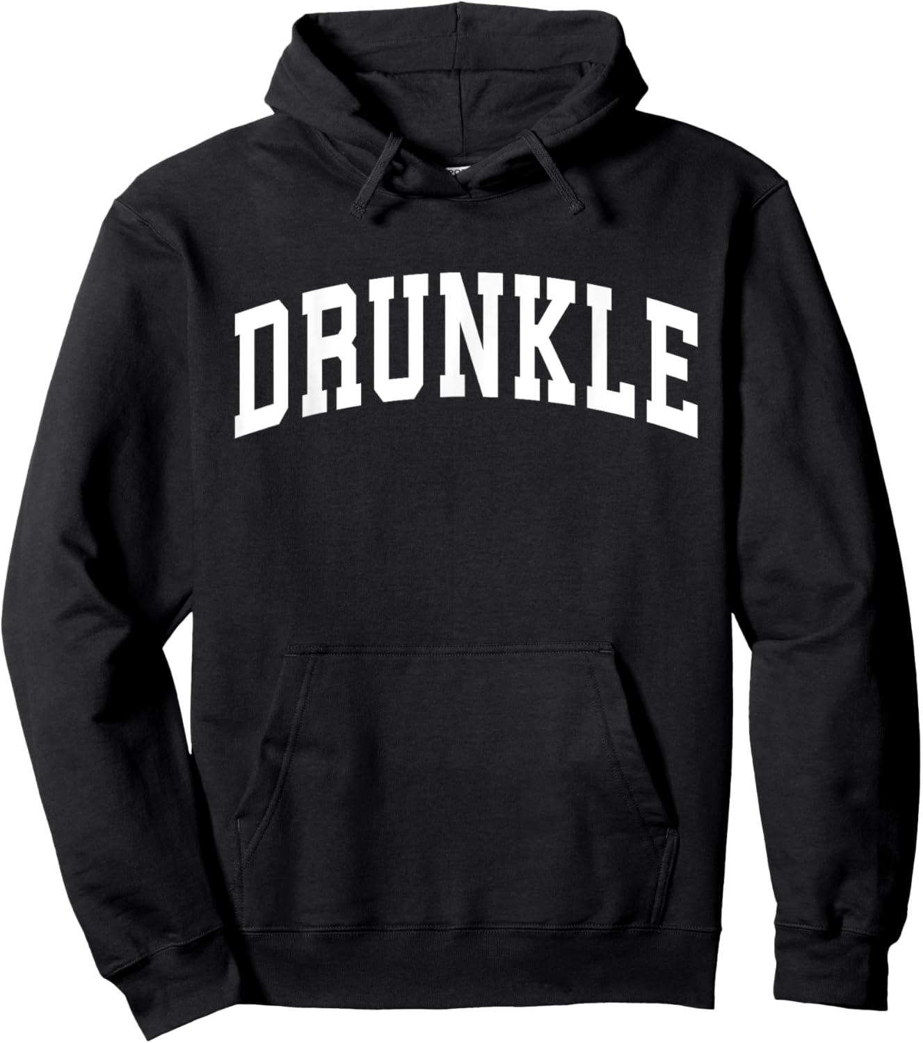 Drunkle Drunk Uncle Athletic Sports Design Gift Father's Day Hoodie - Hoodie | Black