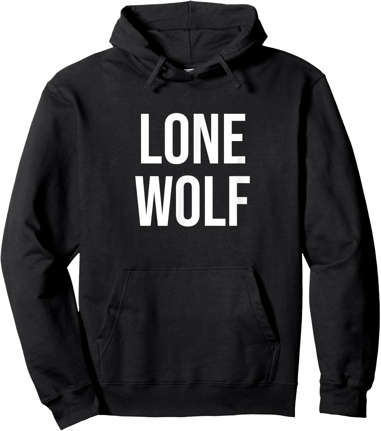 Lone Wolf Hoodie - Hoodie | Black