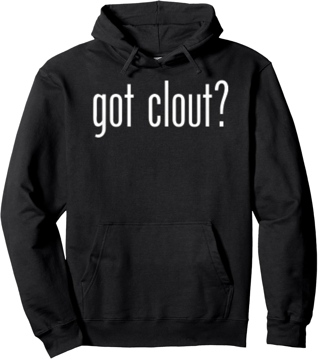 Funny Cute Got Clout Classic Retro Vintage Fun Novelty Meme Hoodie - Hoodie | Black