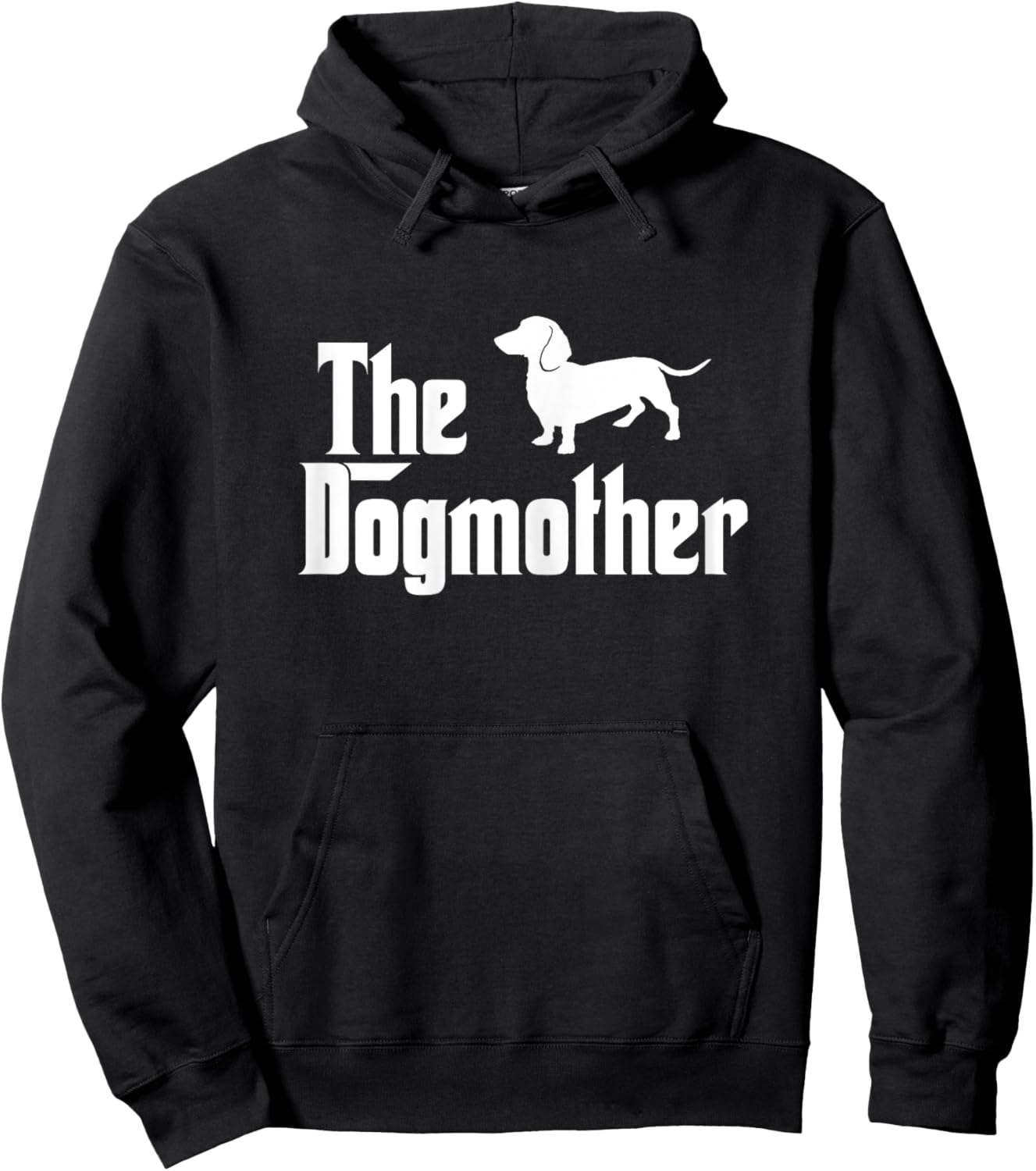 The Dogmother Funny Dogs Lover Dachshund Hoodie - Hoodie | Black