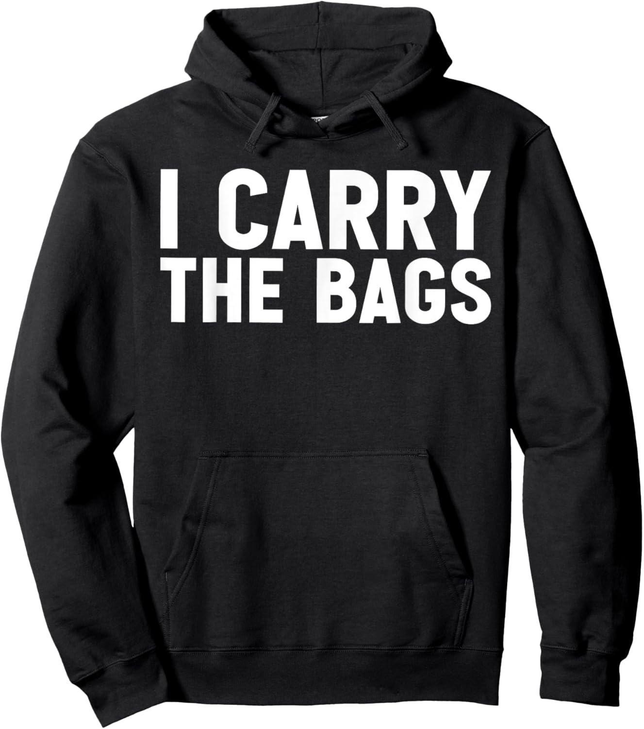 Funny Social Media Husband Humor Cute I Carry The Bags Bag Hoodie - Hoodie | Black