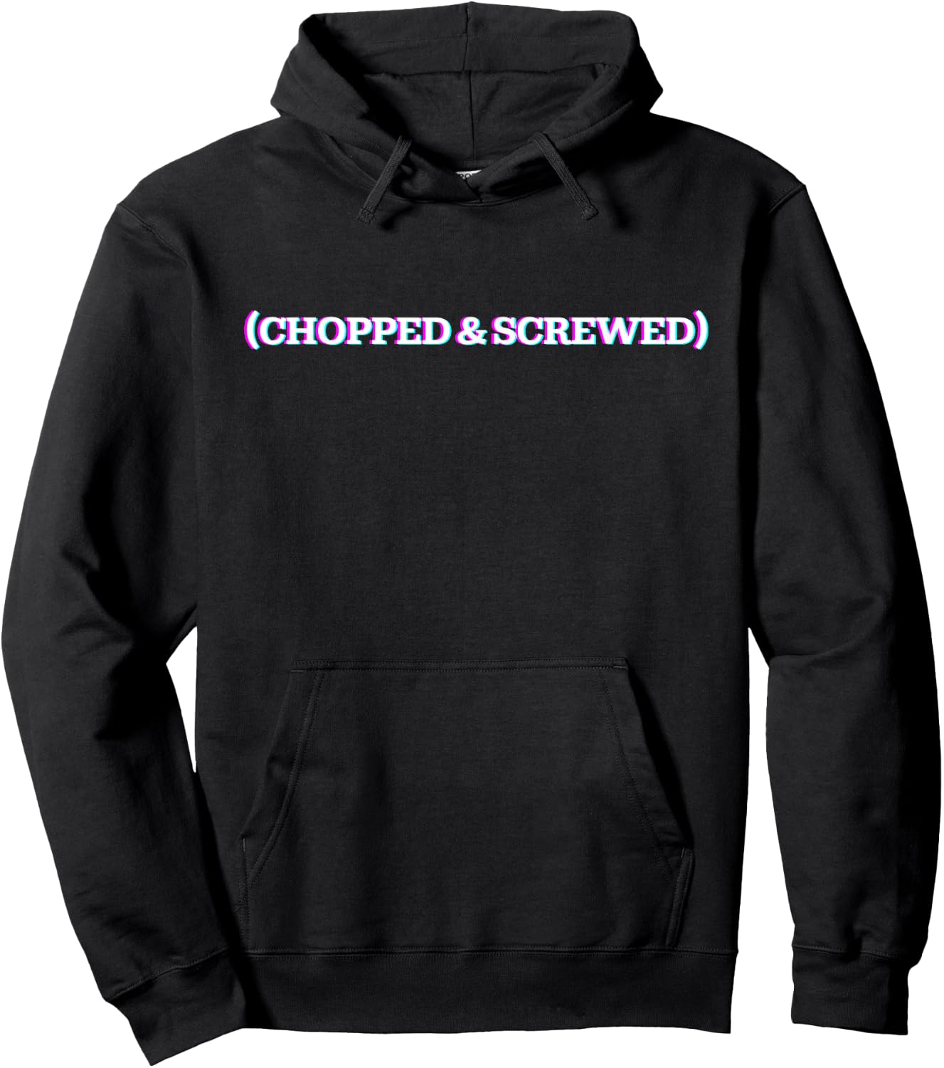 Chopped & Screwed Shirt Retro Vaporwave Hoodie - Hoodie | Black