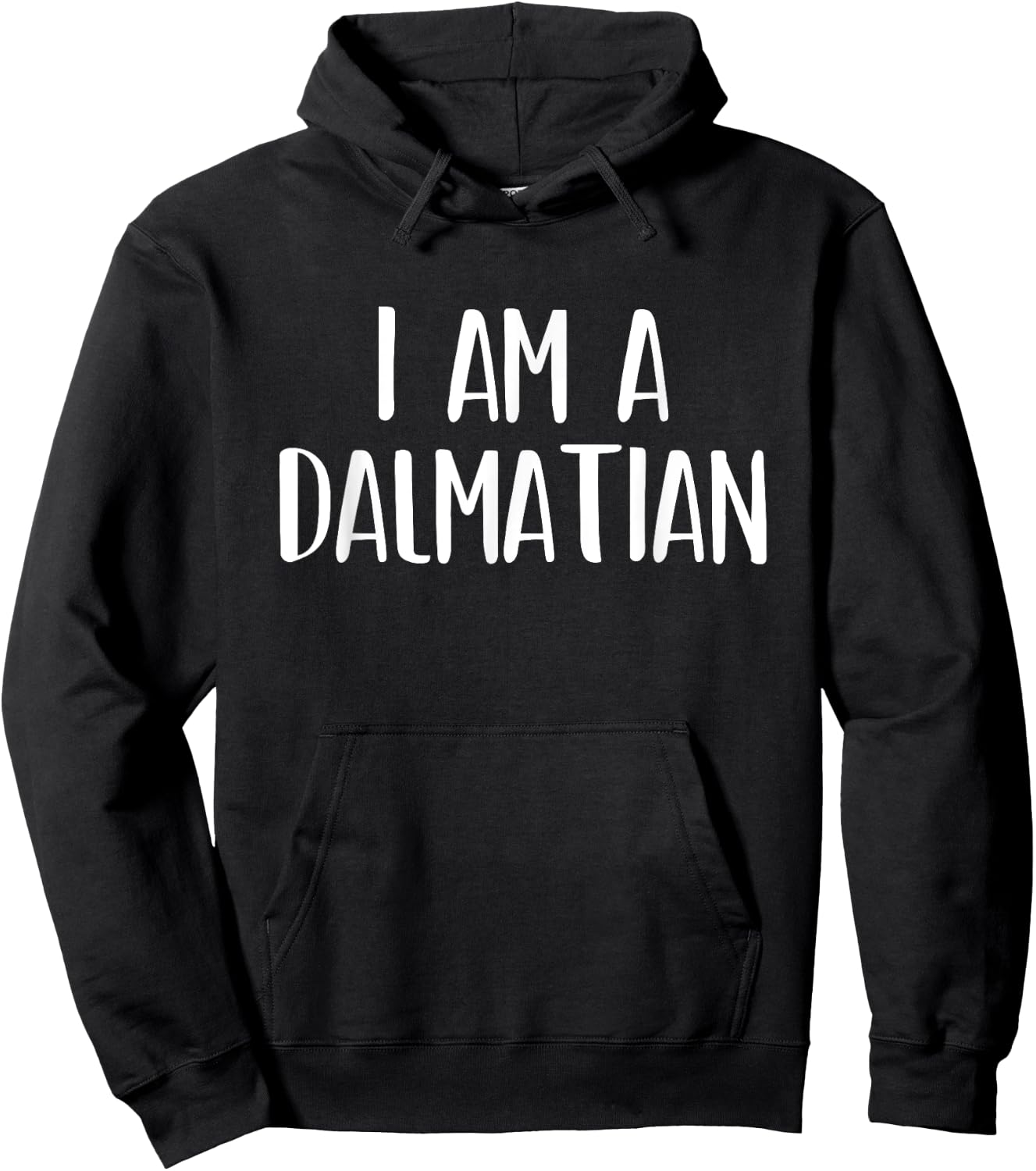 I Am A Dalmatian Dog Halloween I'm Simple Costume Lazy Women Kids Hoodie - Hoodie | Black