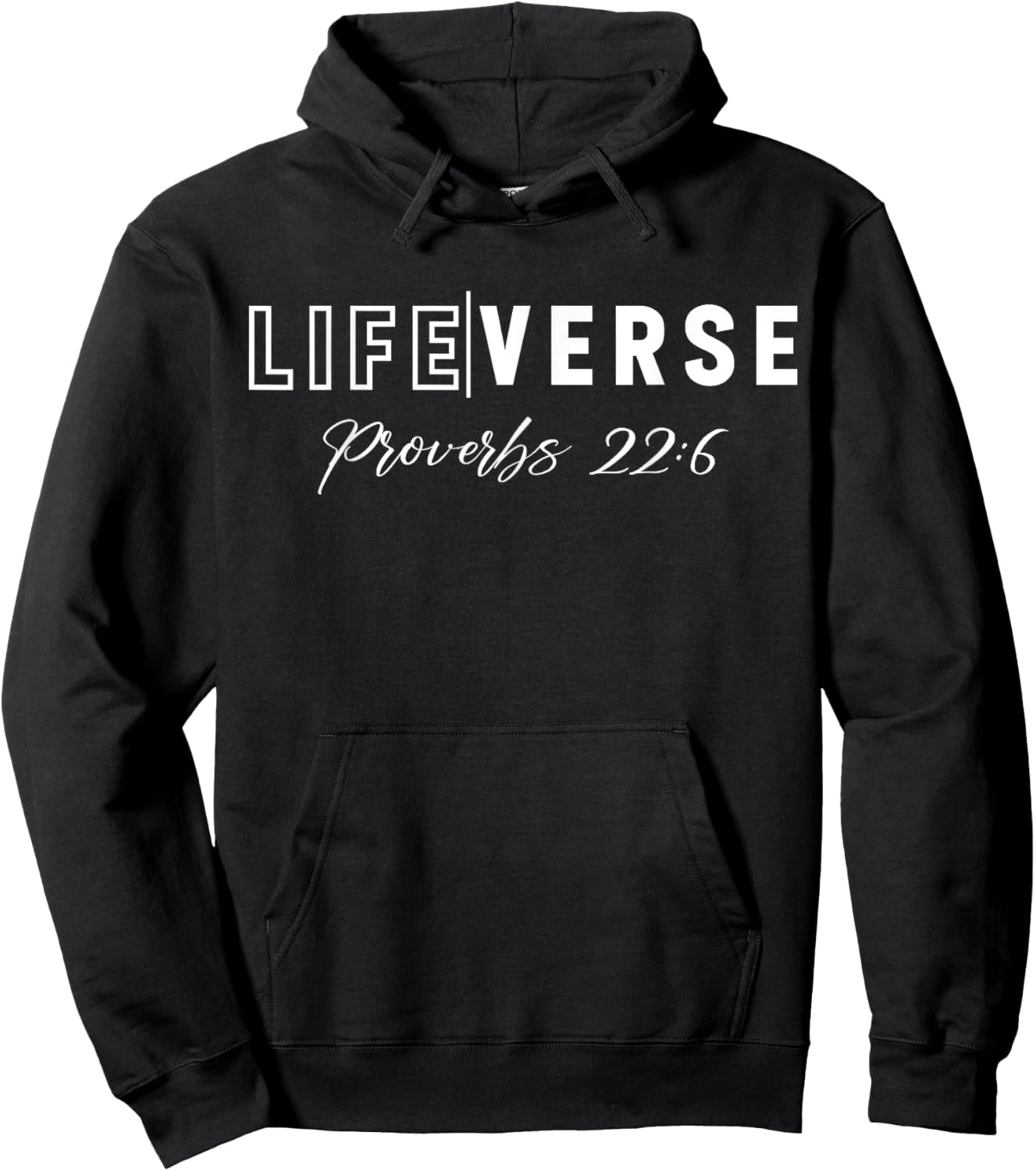 Life Verse Proverbs 22:6 Christian Bible Study Love Jesus Hoodie - Hoodie | Black