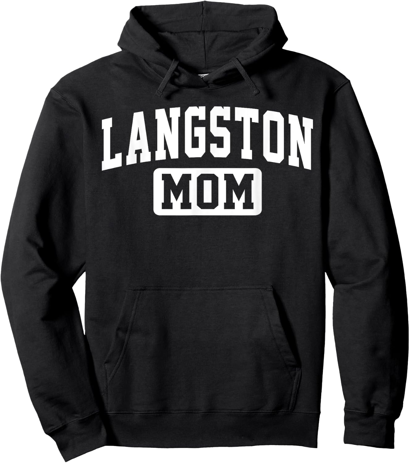 Langston University Mom Mother Arch Vintage Family Men Women Hoodie - Hoodie | Black