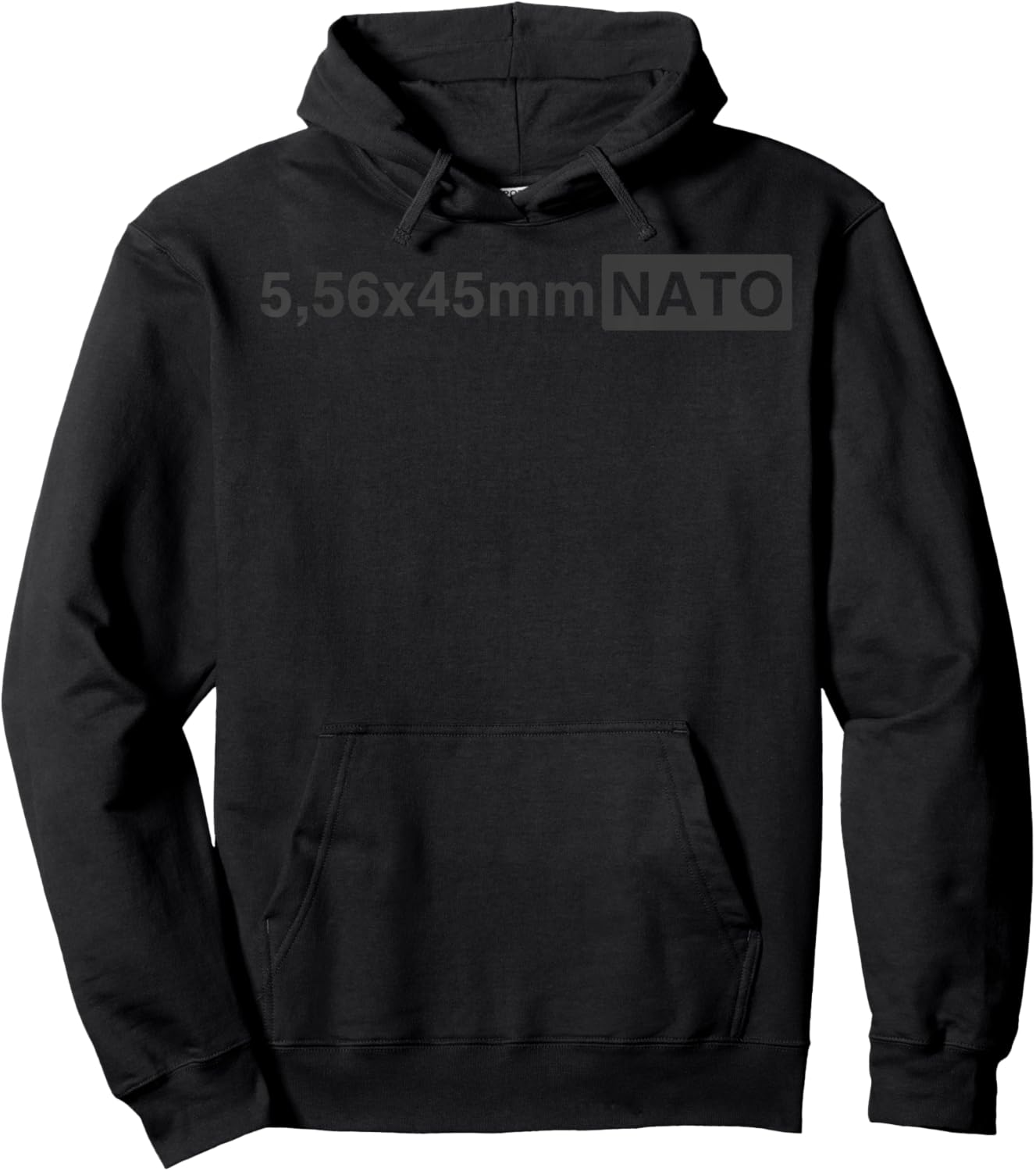 5.56 x 45 mm NATO Funny Military Ammunition Style Hoodie - Hoodie | Black
