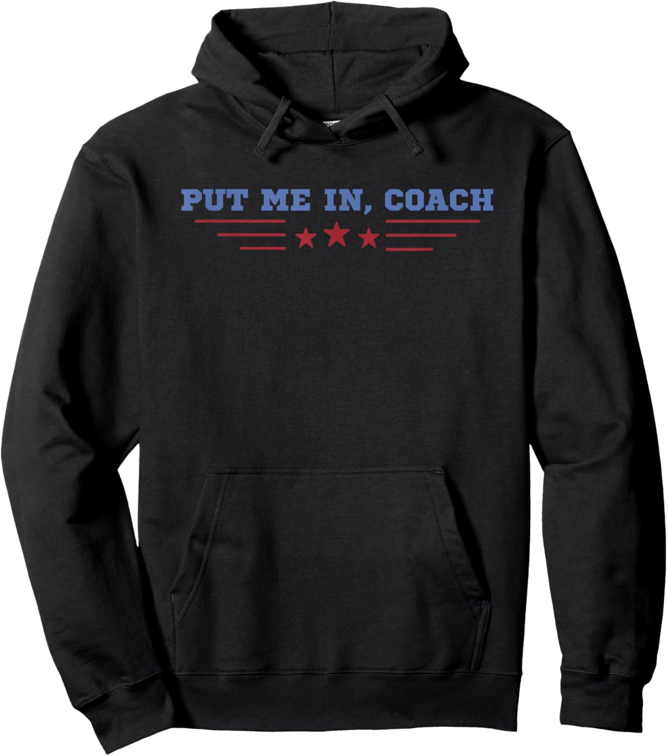 Put Me In Coach Baseball Hoodie - Hoodie | Black