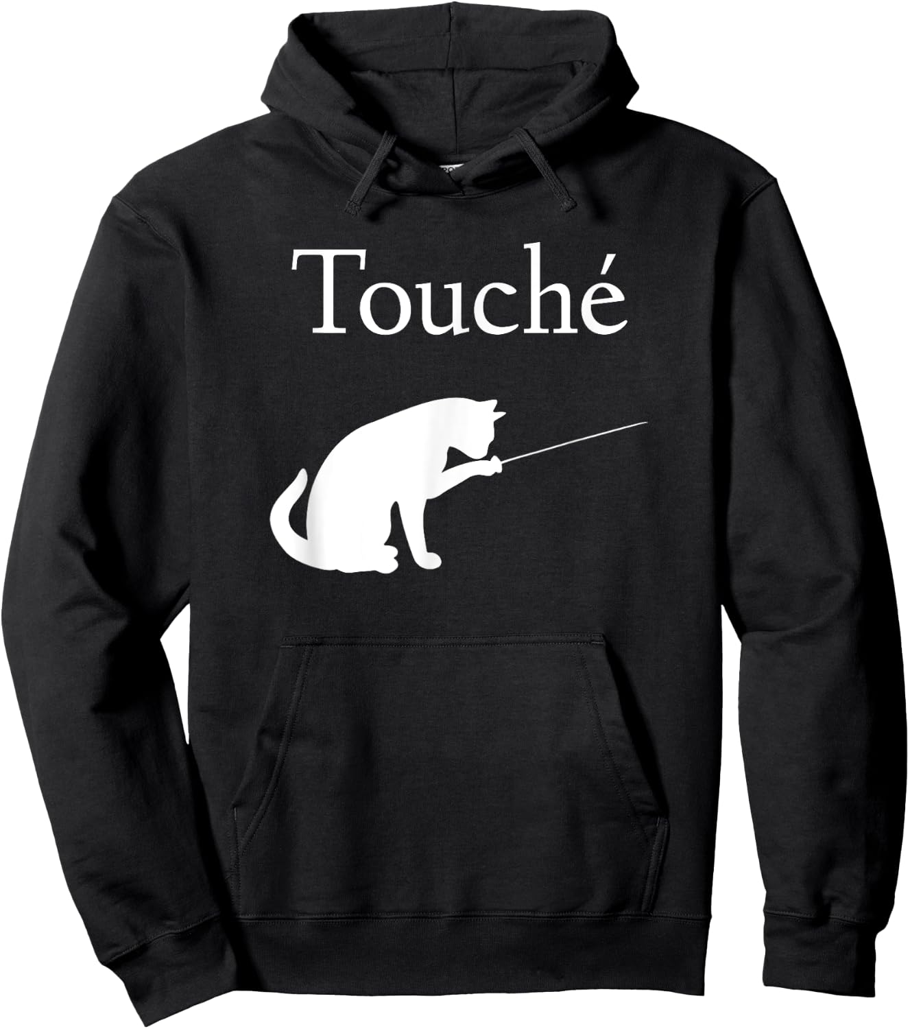 Touche Fencing Cat Hoodie - Hoodie | Black