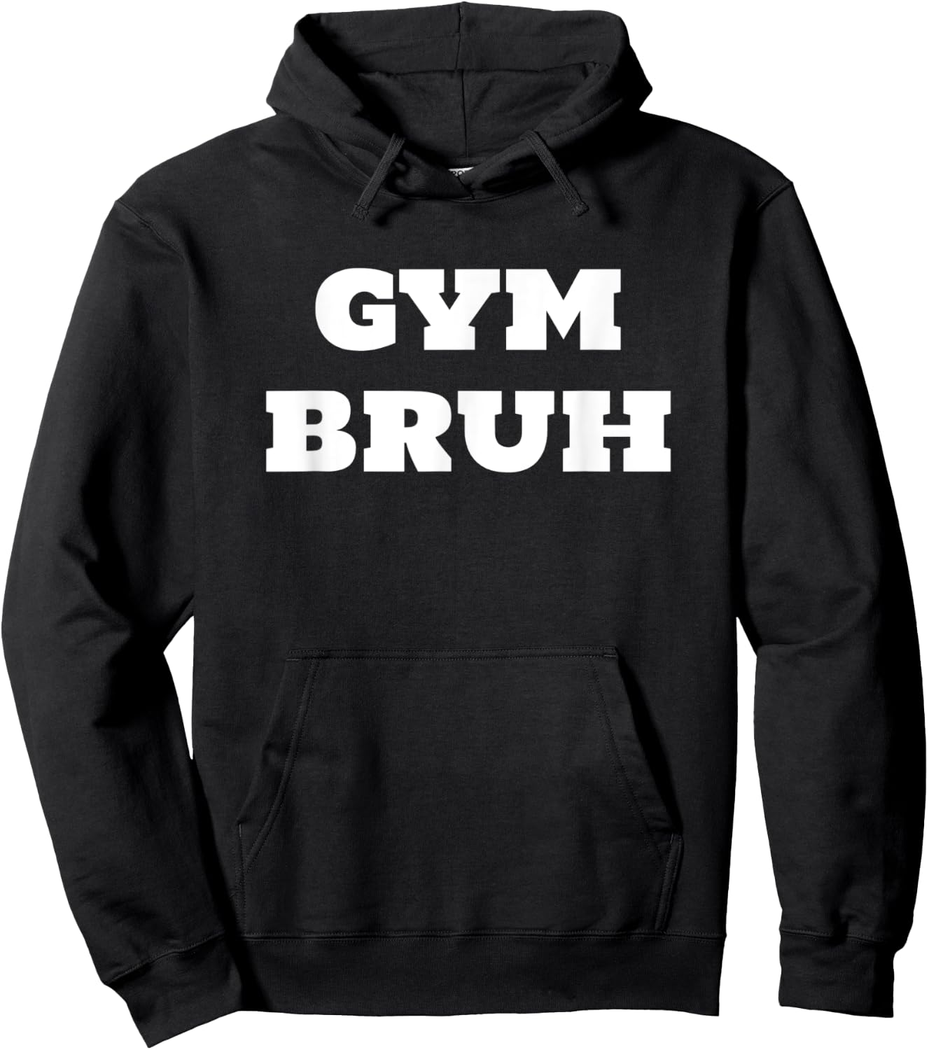 GYM BRUH funny workout Hoodie - Hoodie | Black