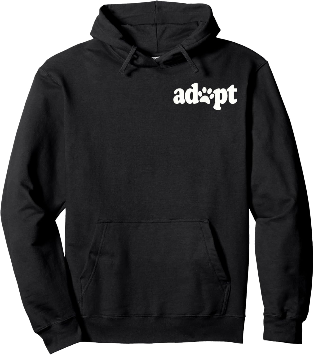 ADOPT DON'T SHOP DOG CAT PET LOVER RESCUE SHELTER FOSTER Men Women Girls Kids Hoodie - Hoodie | Black