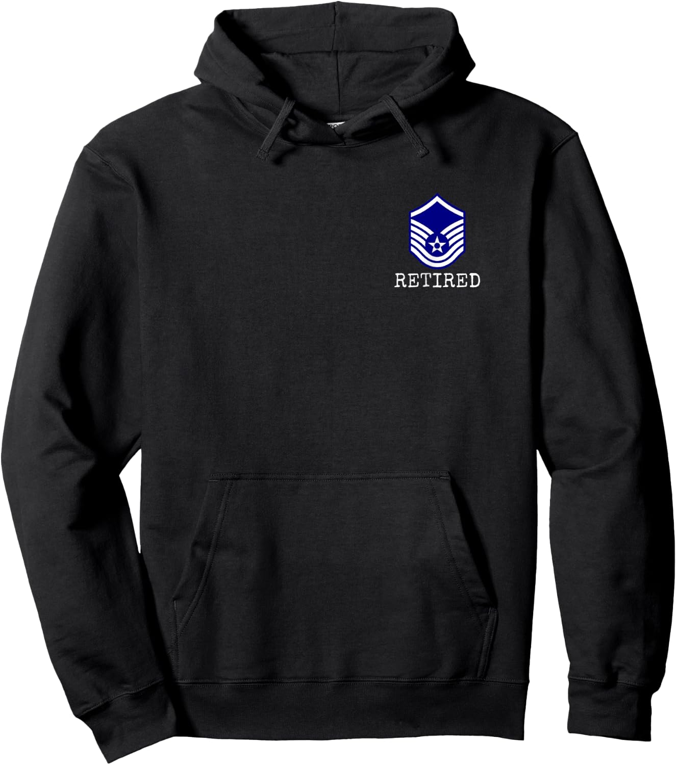 Air Force Retired E7 Master Sergeant Hoodie - Hoodie | Black