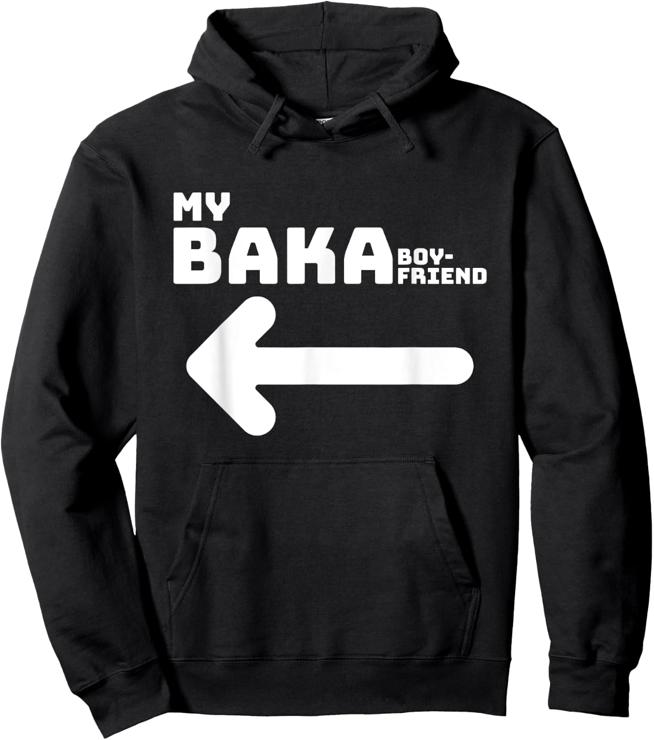Funny Cute Anime Couple Matching Girlfriend Wear Gift Hoodie - Hoodie | Black