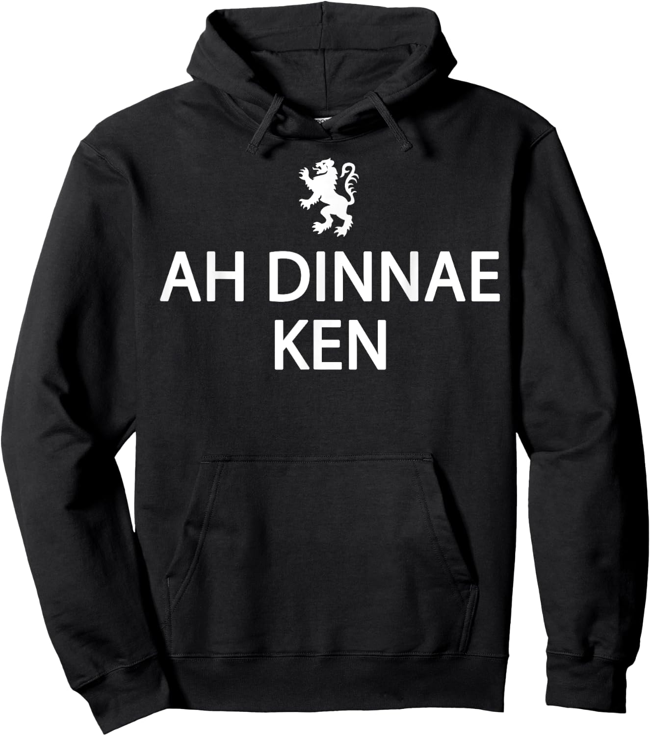 Scottish History Clothing - Funny Ah Dinnae Ken - Scotland Hoodie - Hoodie | Black