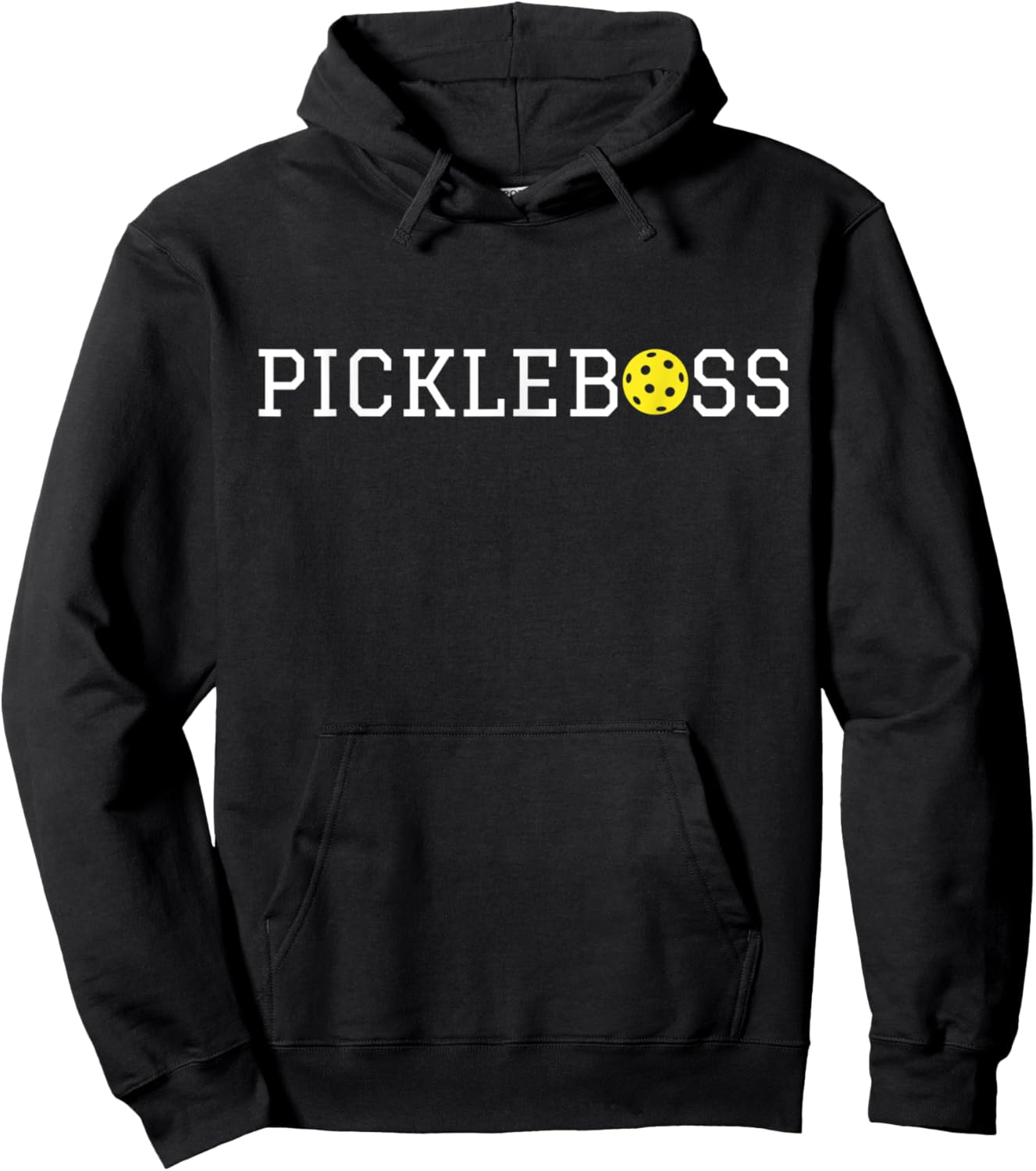 PICKLEBOSS Funny PICKLEBALL BOSS LEADER CAPTAIN Hoodie - Hoodie | Black