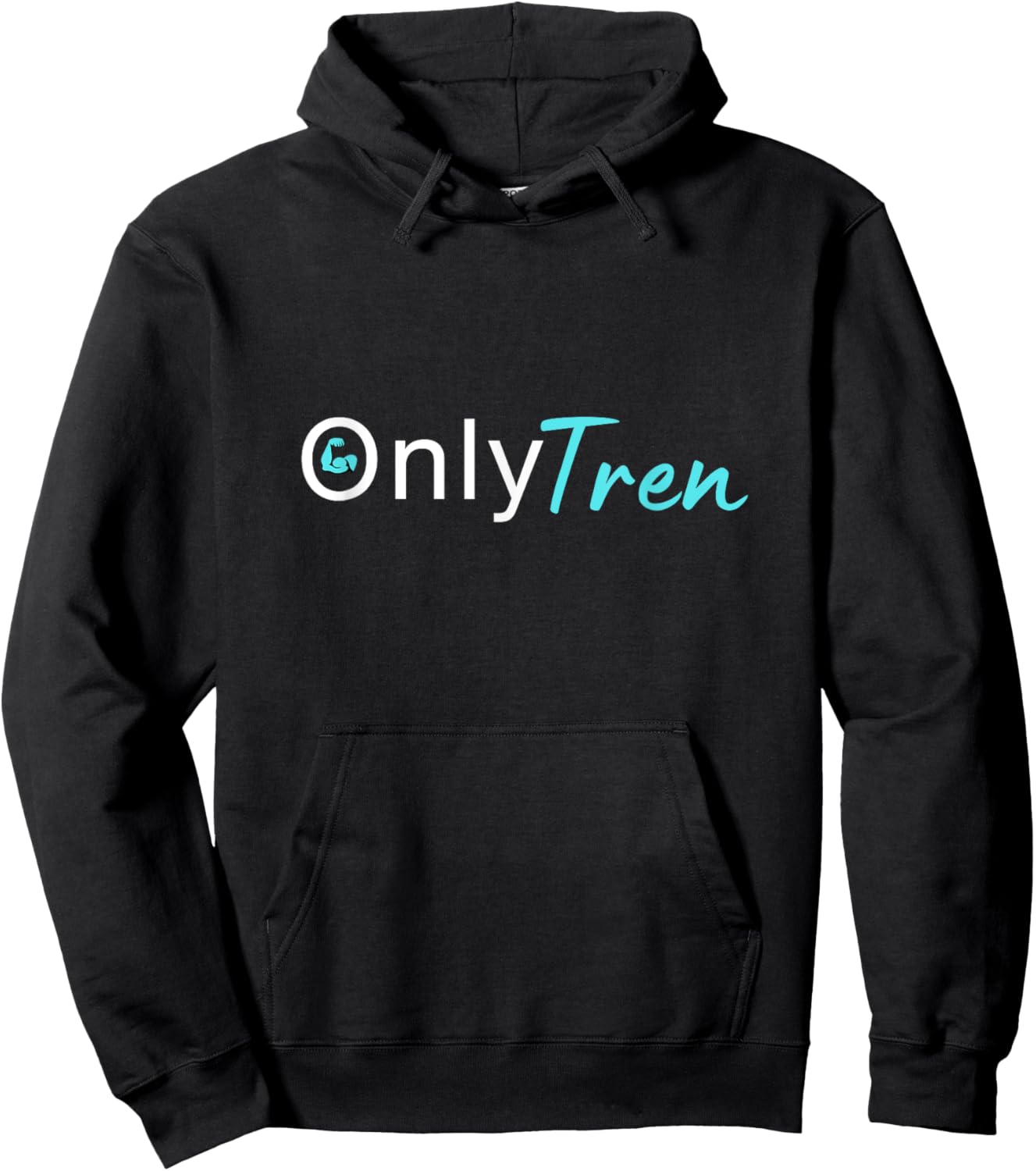 Only Tren, Funny Steroids Gym Anabolic Bodybuilding Fitness Hoodie - Hoodie | Black