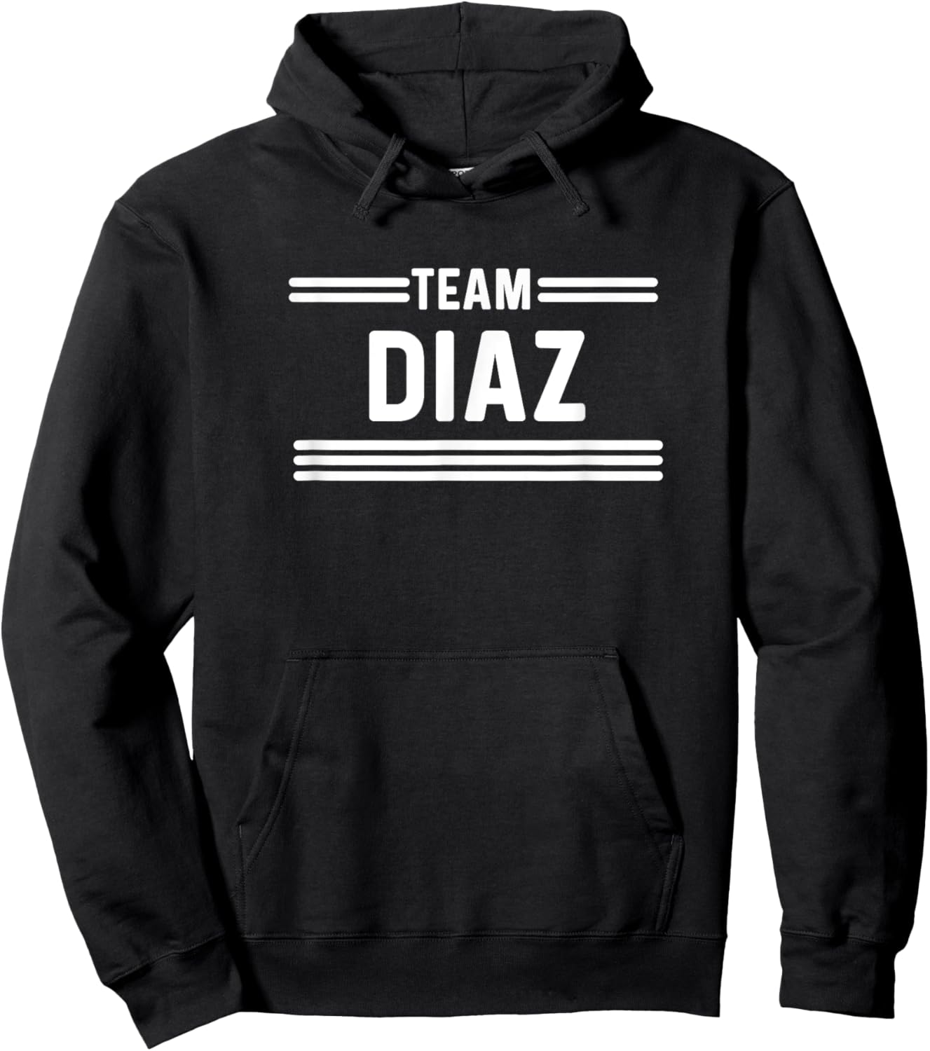 Team Diaz - Last Name Hoodie - Hoodie | Black