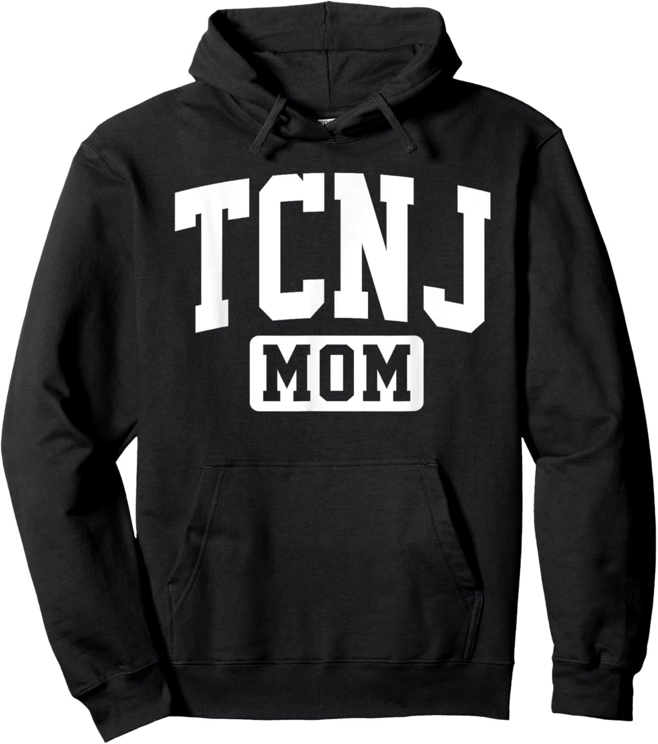 Family University College Arch Retro Design TCNJ The College of New Jersey Mom Mother Arch Vintage Hoodie - Hoodie | Black
