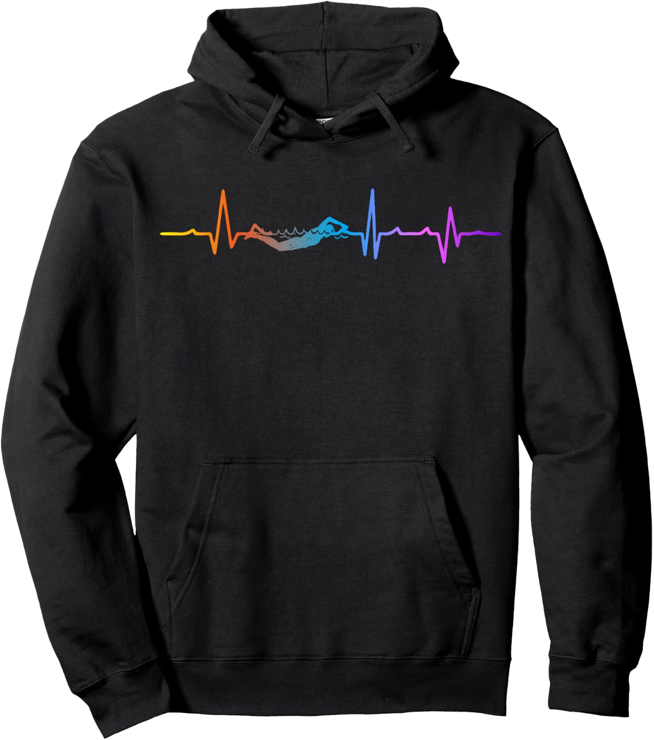 Funny Swimming Graphic Gift Swim Coach Swim Team Hoodie - Hoodie | Black