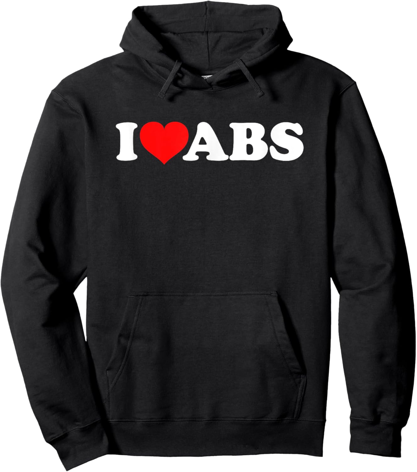 I Love Abs Hoodie - Hoodie | Black