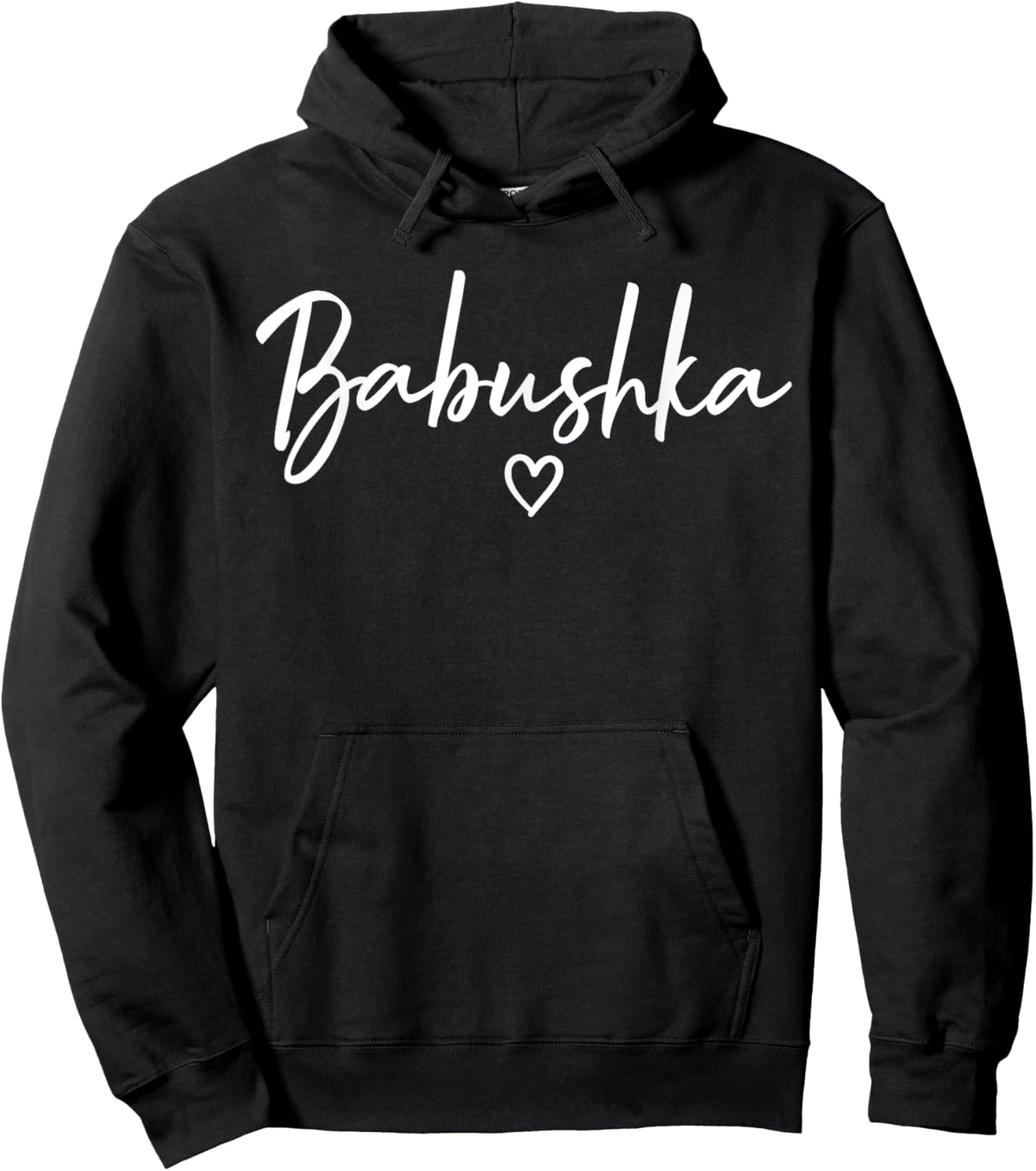 Babushka Gifts Grandma Heart Mother's Day Babushka Hoodie - Hoodie | Black