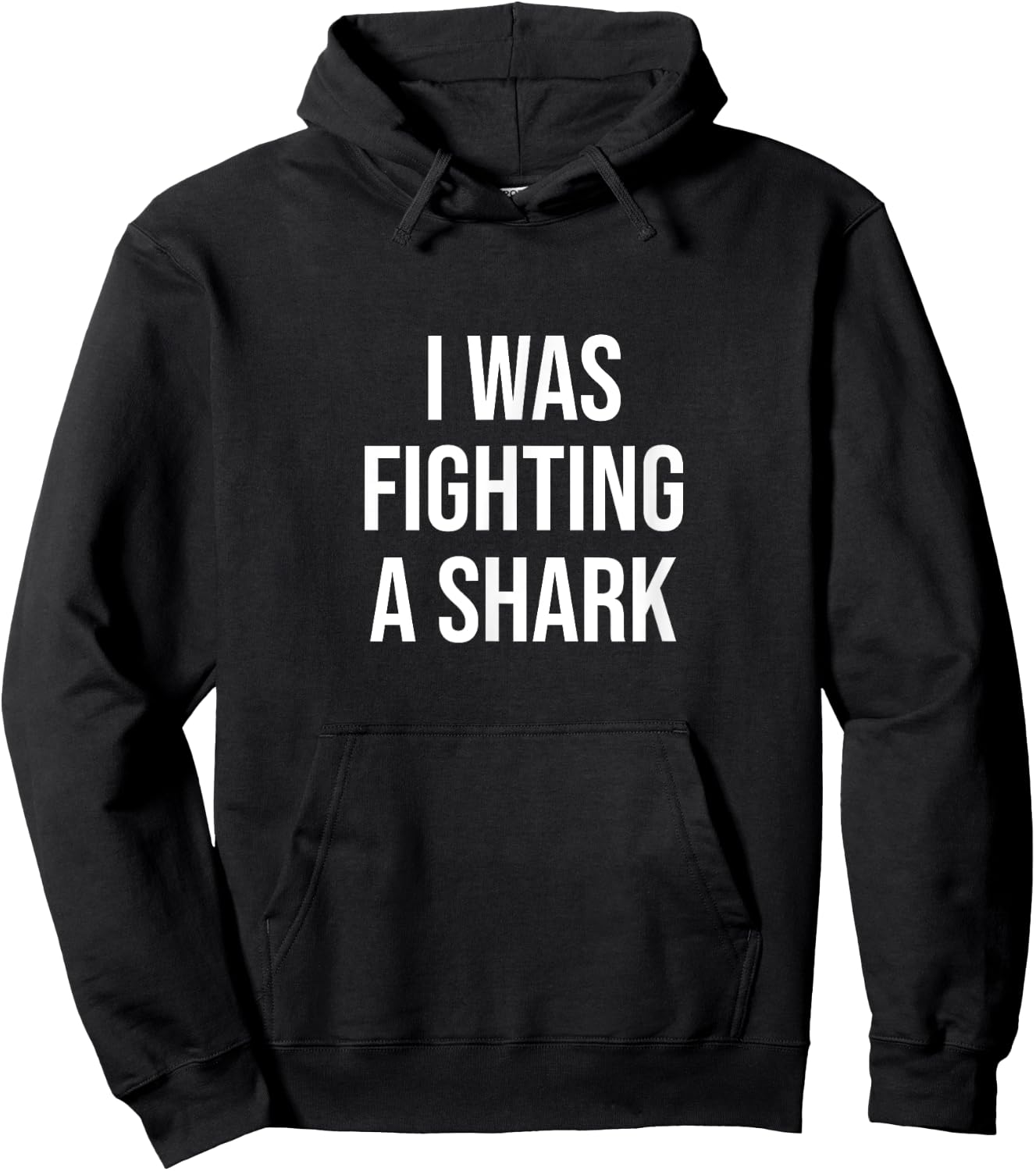 I Was Fighting A Shark Get Well Soon Gift Broken Leg Arm Hoodie - Hoodie | Black
