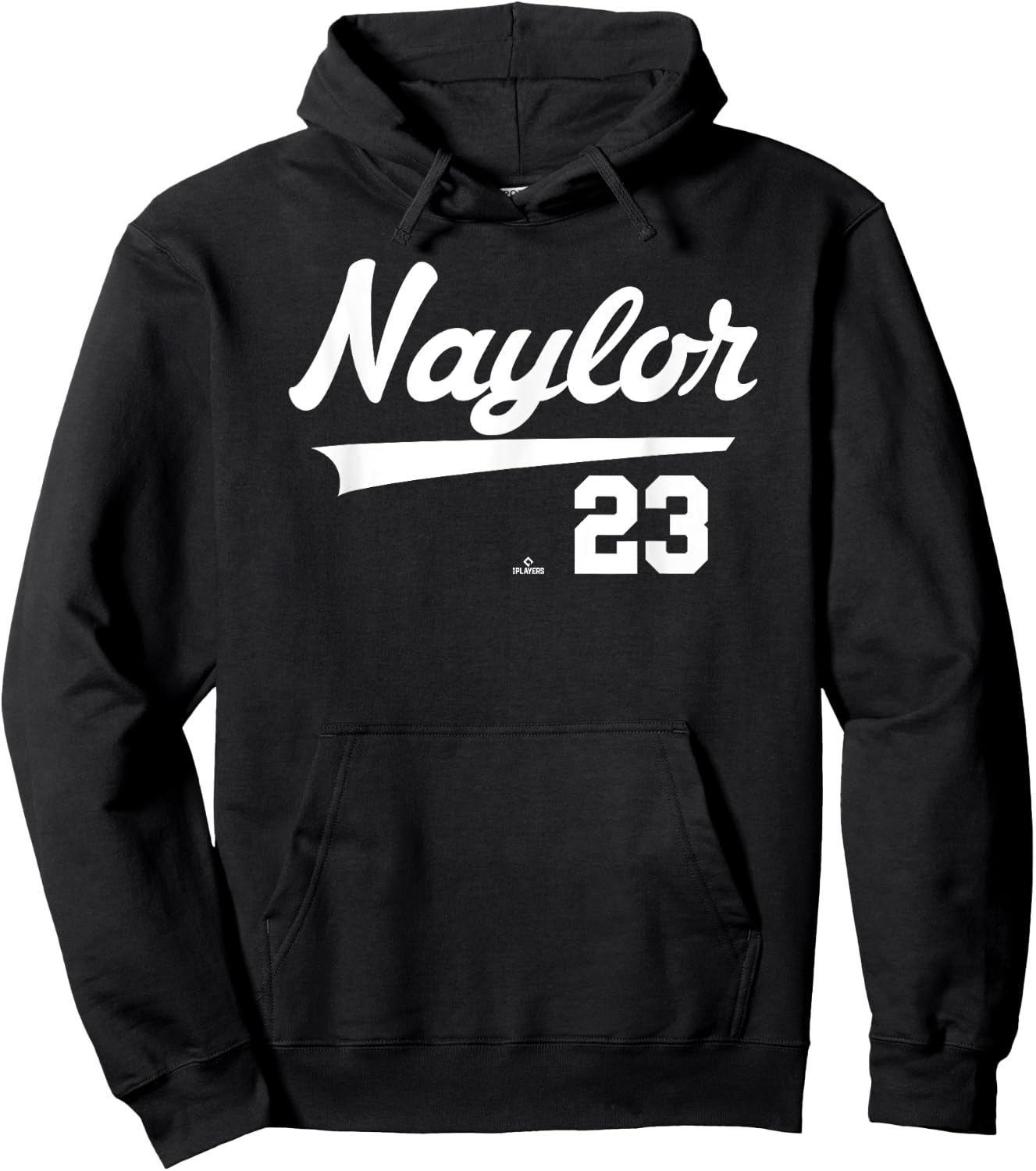 Player Name Swoosh Bo Naylor Cleveland Baseball MLBPA Hoodie - Hoodie | Black
