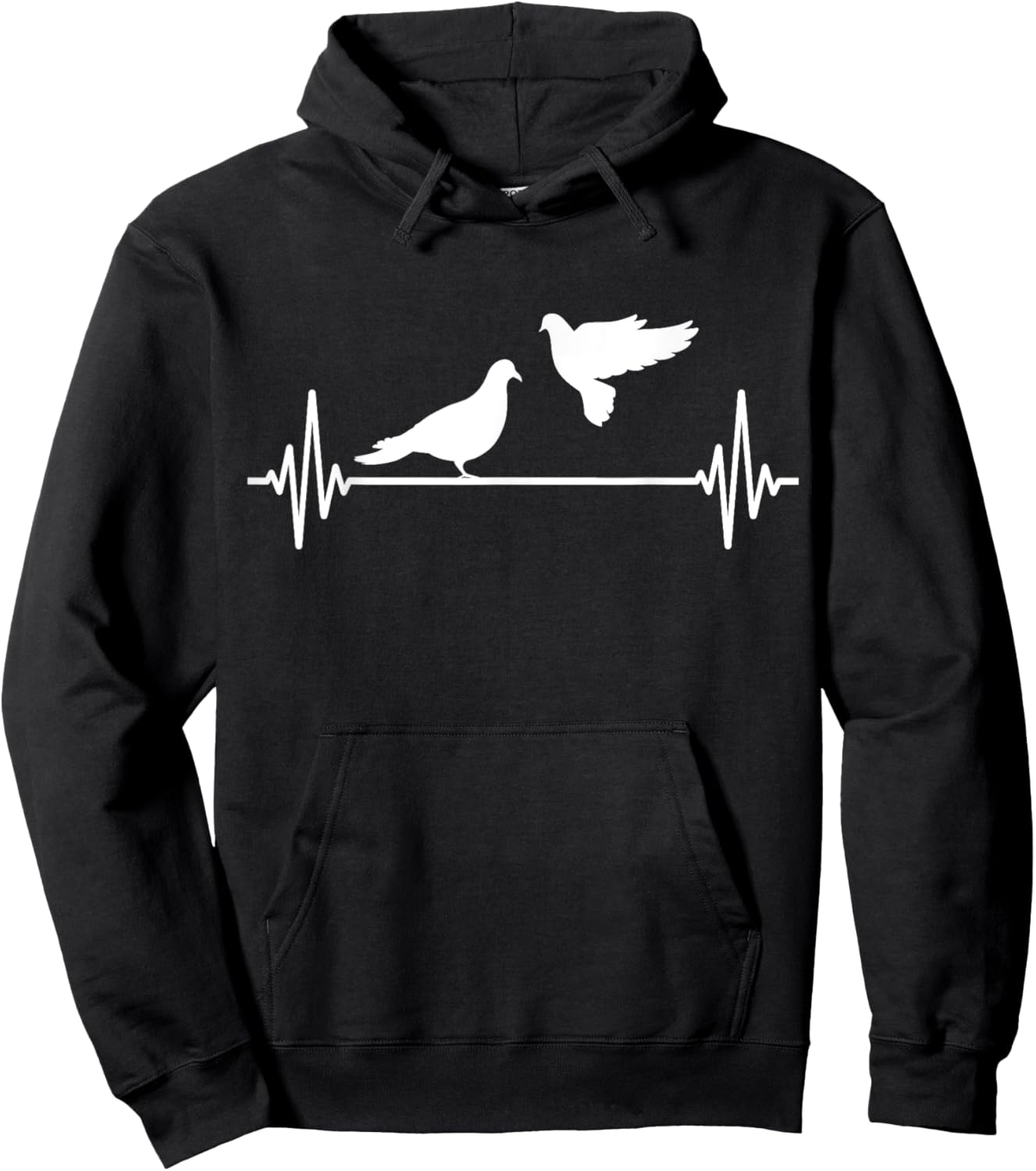 Pigeon Love Pigeons Motif Dovecote Funny Hoodie - Hoodie | Black