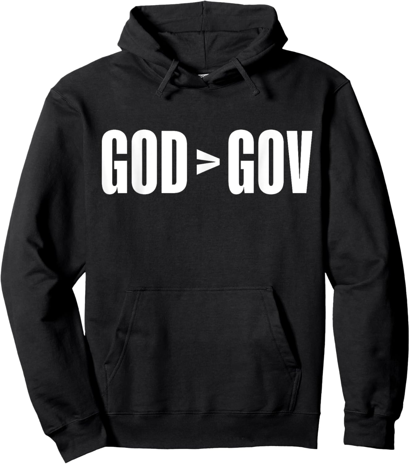 God Is Greater Than Government God > Gov Anti-Government Hoodie - Hoodie | Black