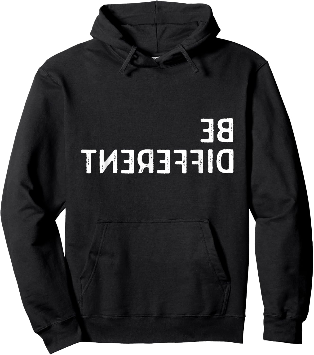 Be Different I'm Not For Everyone Funny Introvert Backwards Hoodie - Hoodie | Black