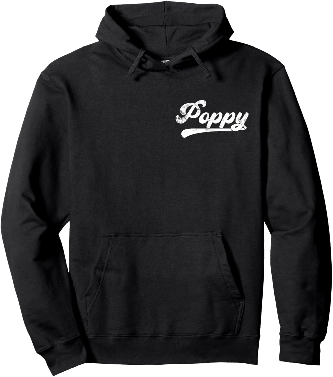 Poppy Vintage Retro Father's Day for Poppy Grandpa Hoodie - Hoodie | Black