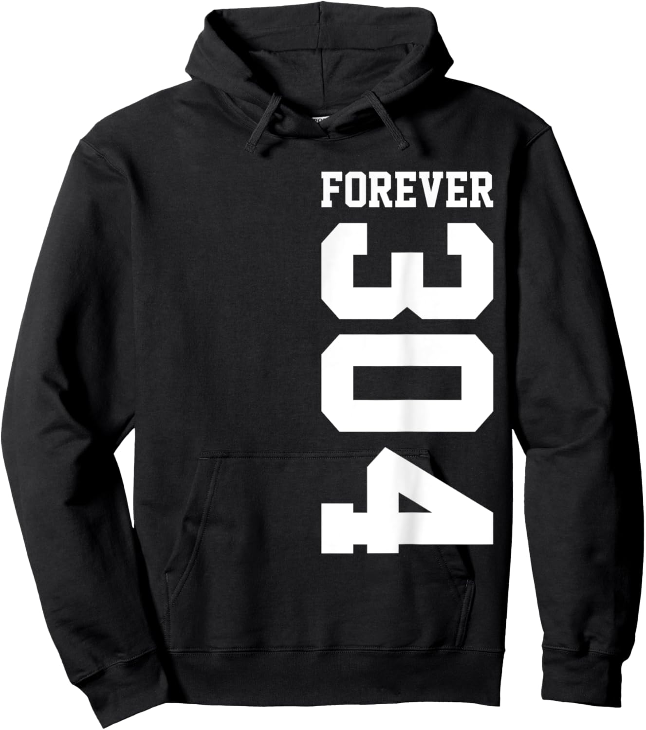 304 Area Code Charleston West Virginia Huntington WV Hoodie - Hoodie | Black