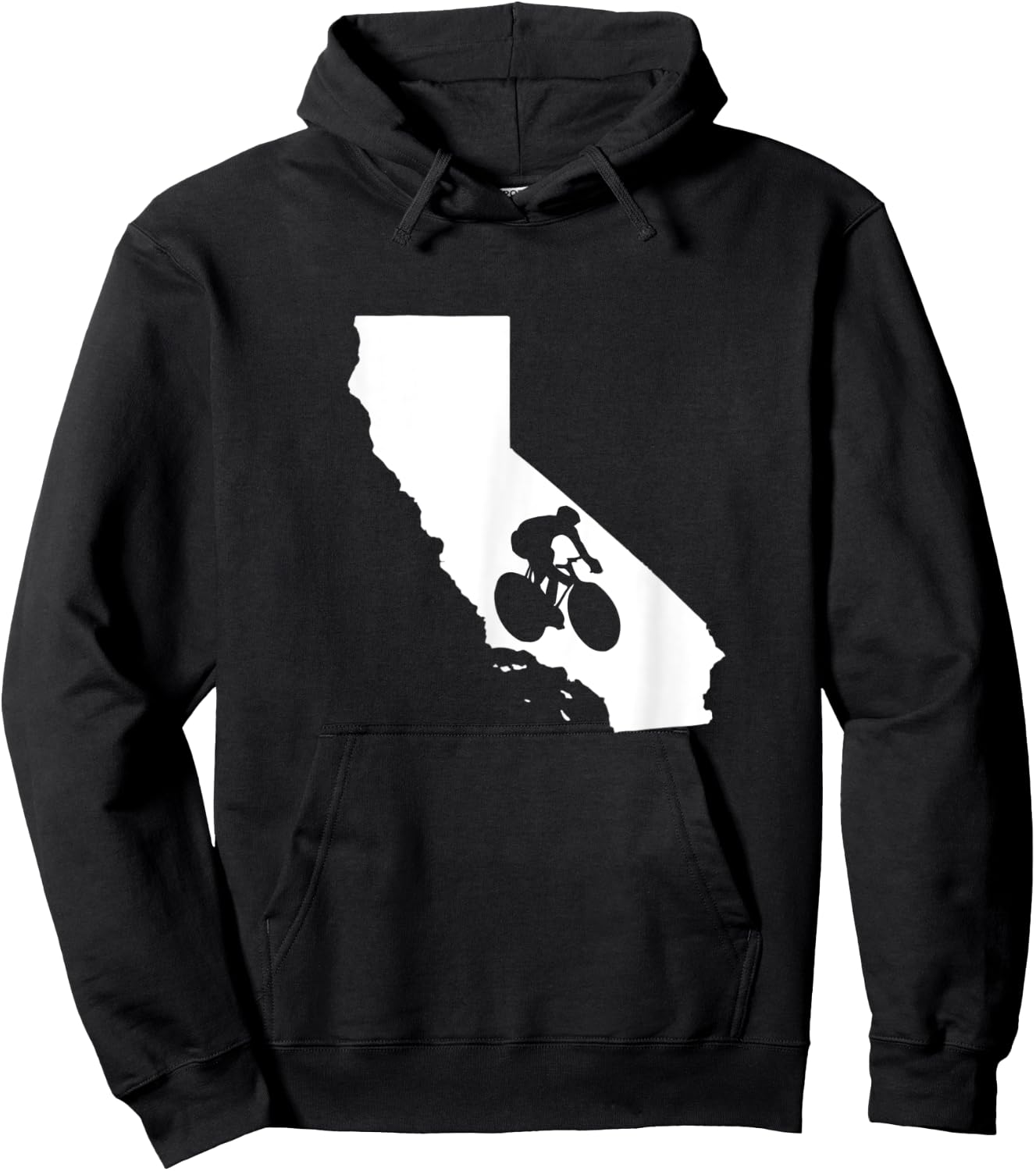 California State Biking Biker Bicycle Bicyclist Hoodie - Hoodie | Black