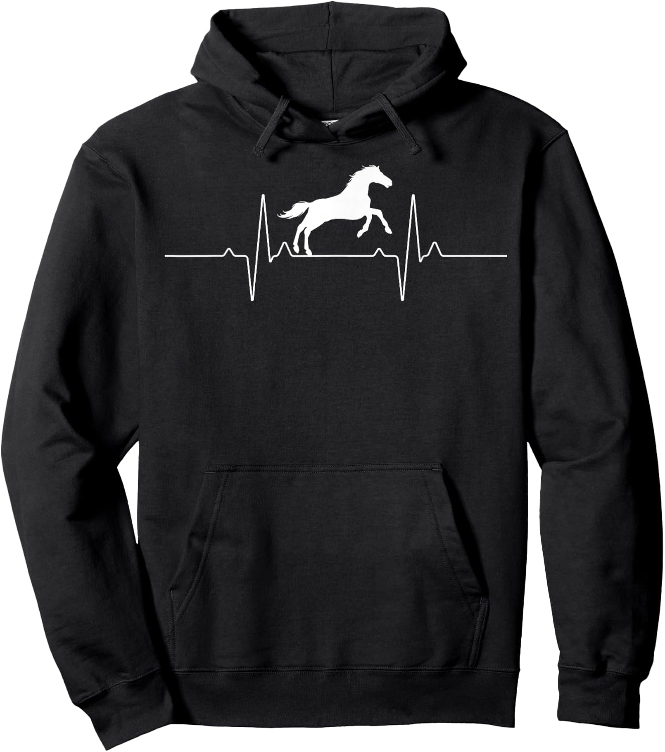 Cool Horse Design Women Equestrian Horseback Riding Hoodie - Hoodie | Black