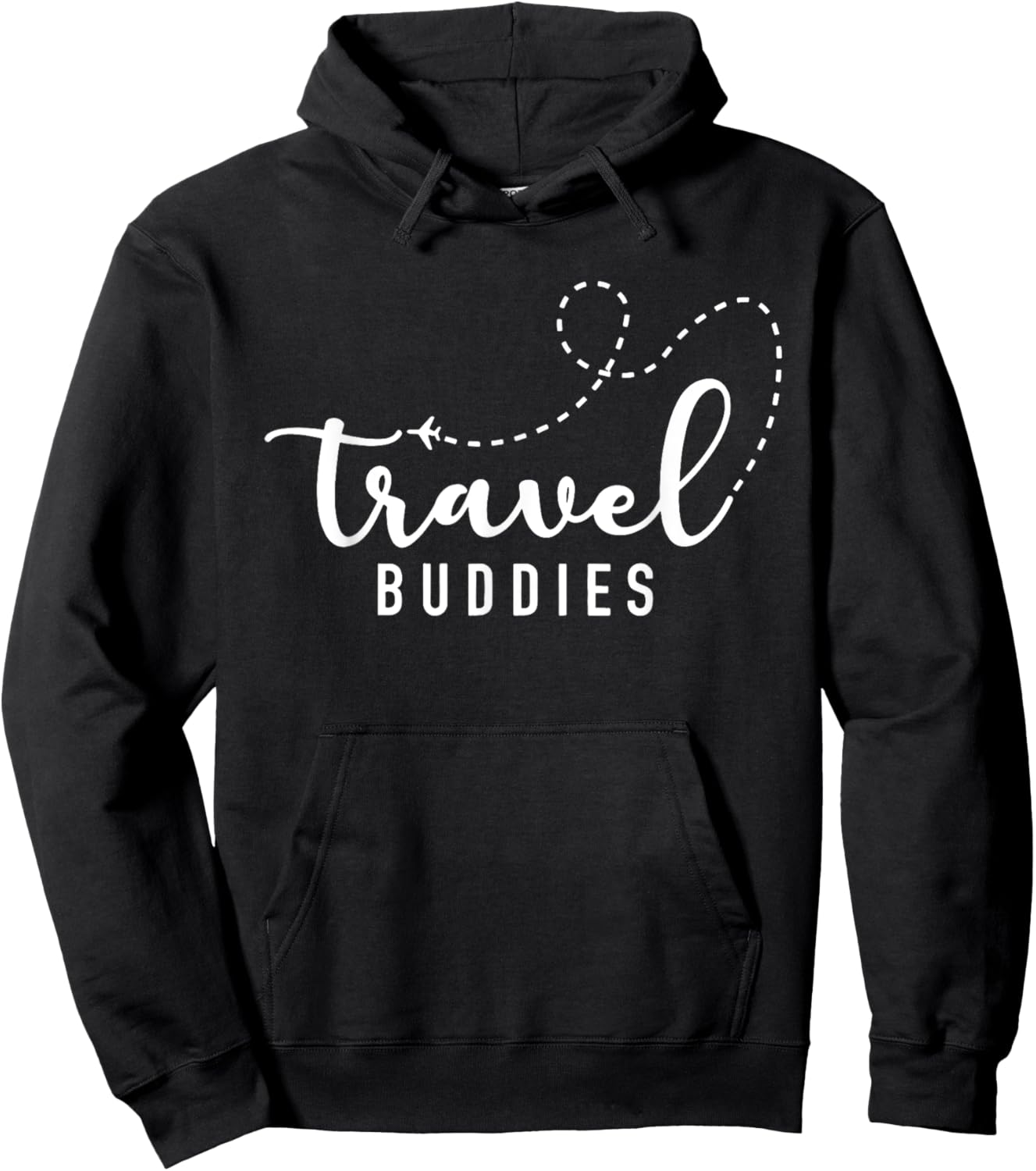 Travel Buddies, Travelers Vacation Adventure , Black, Small Hoodie - Hoodie | Black