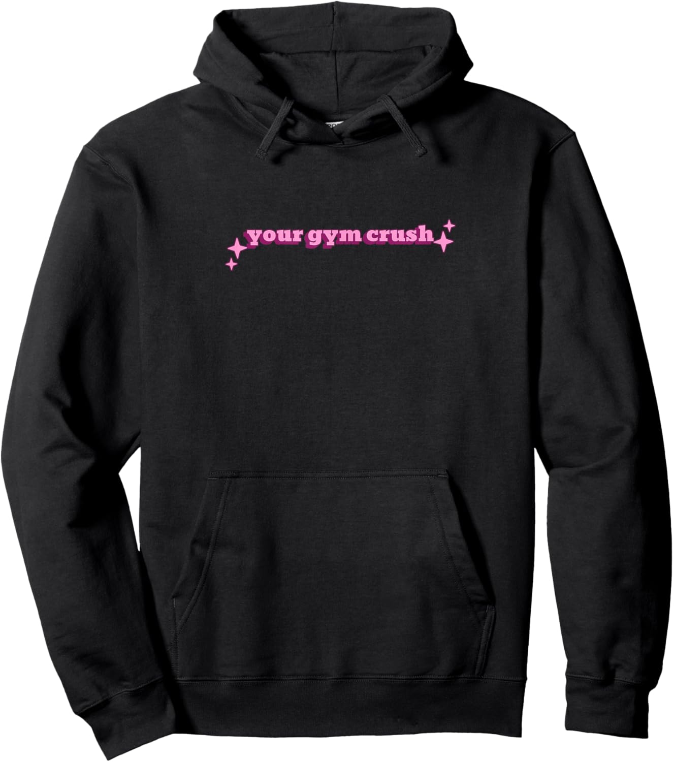 Your Gym Crush , Small, Black Hoodie - Hoodie | Black