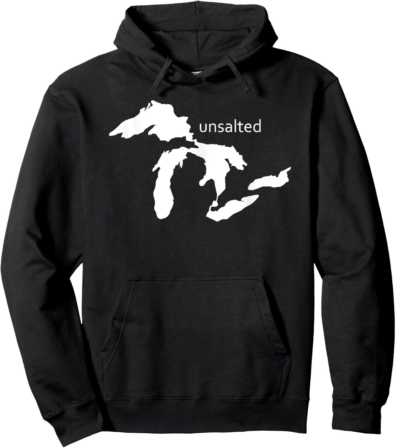 Michigan Unsalted Great Lakes Shirt , Women, Youth Hoodie - Hoodie | Black