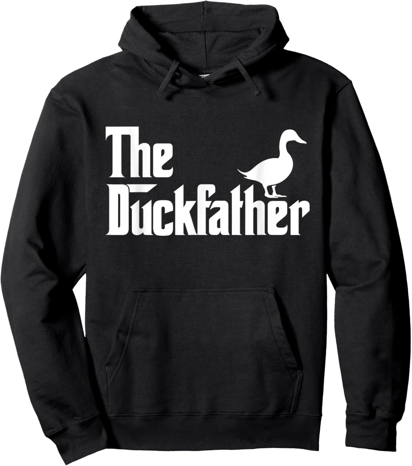 The Duckfather - Duck Lover Waterfowl Animal Hoodie - Hoodie | Black