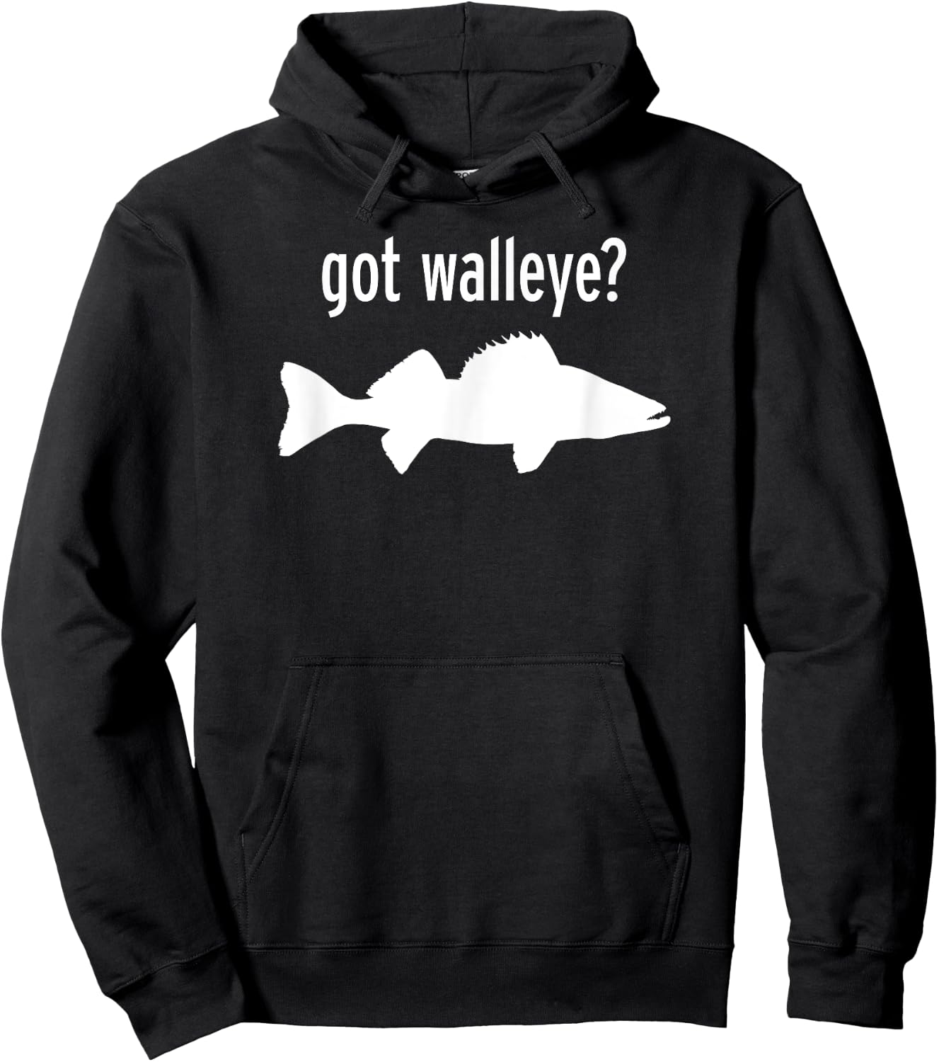 Walleye Fishing Hoodie - Hoodie | Black