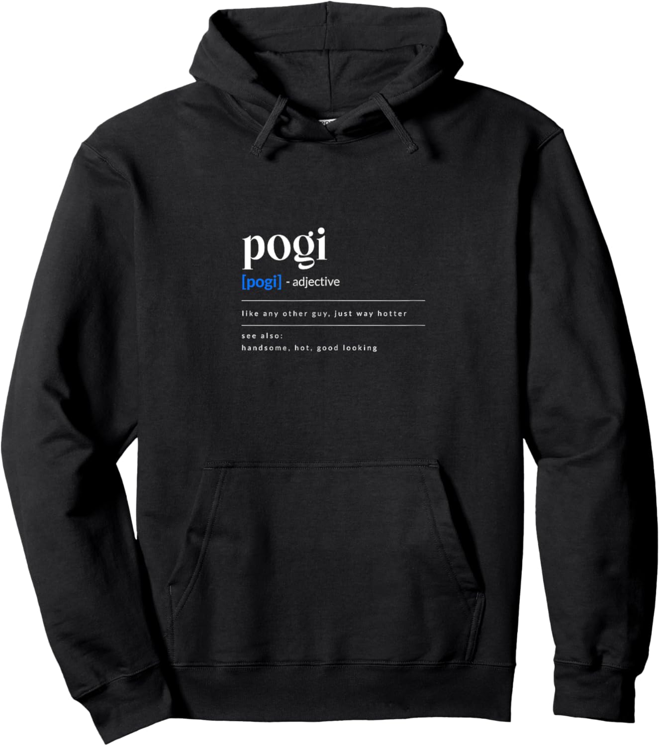 Pogi Design for Proud Pinoys Hoodie - Hoodie | Black