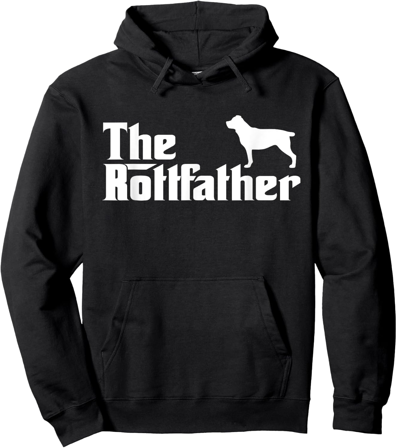The Rottfather The Dogfather Rottweiler Funny Dog Gifts Hoodie - Hoodie | Black