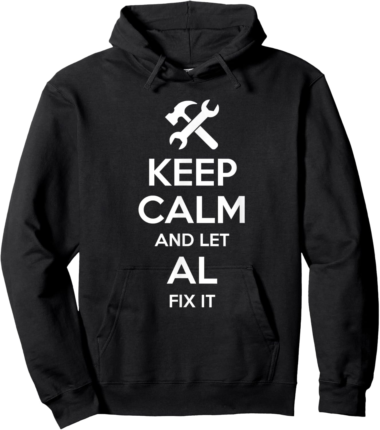 AL Fix Quote Funny Birthday Personalized Name Gift Hoodie - Hoodie | Black