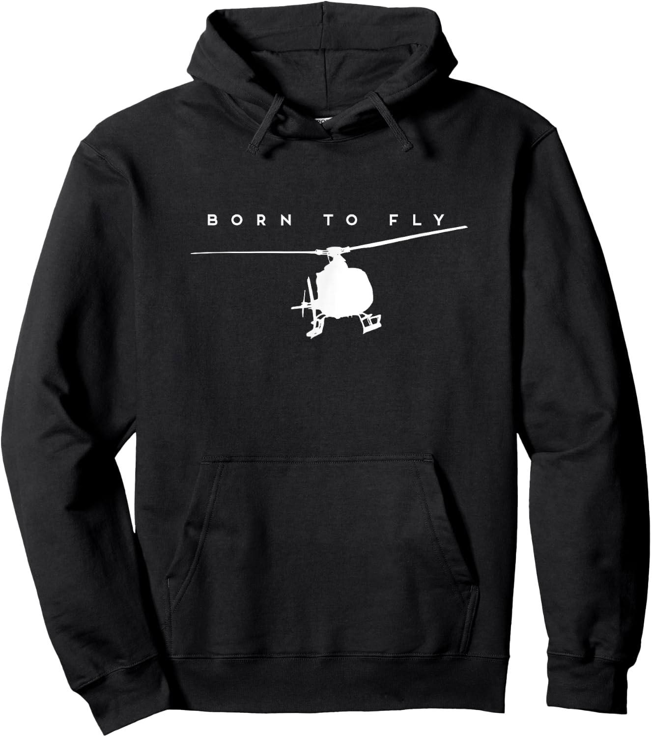 Born To Fly - Helicopter Pilot Gift Hoodie - Hoodie | Black