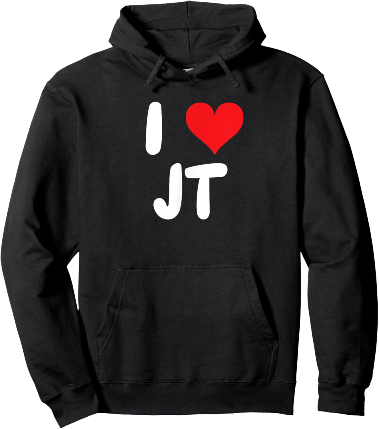 I Love JT - Heart - Name Hoodie - Hoodie | Black