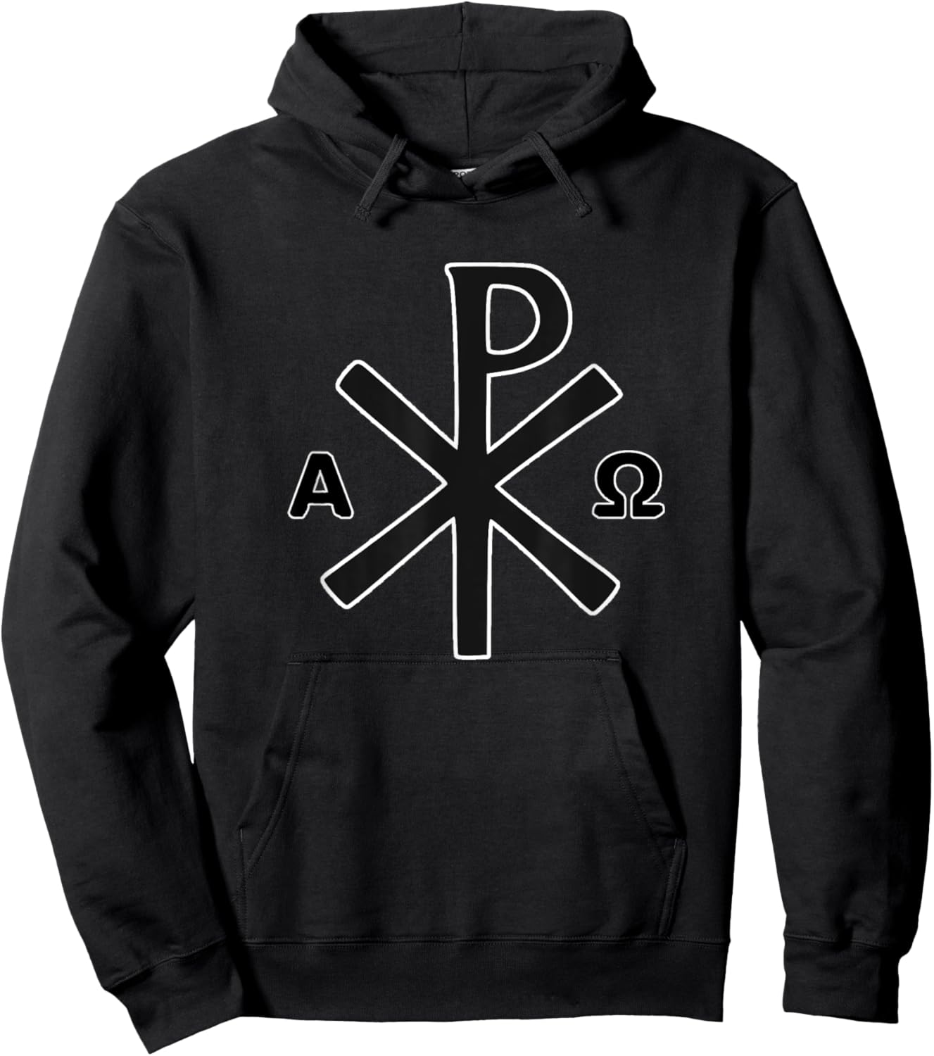 Chi Rho Chrismon Orthodox Christogram Jesus Christ Hoodie - Hoodie | Black