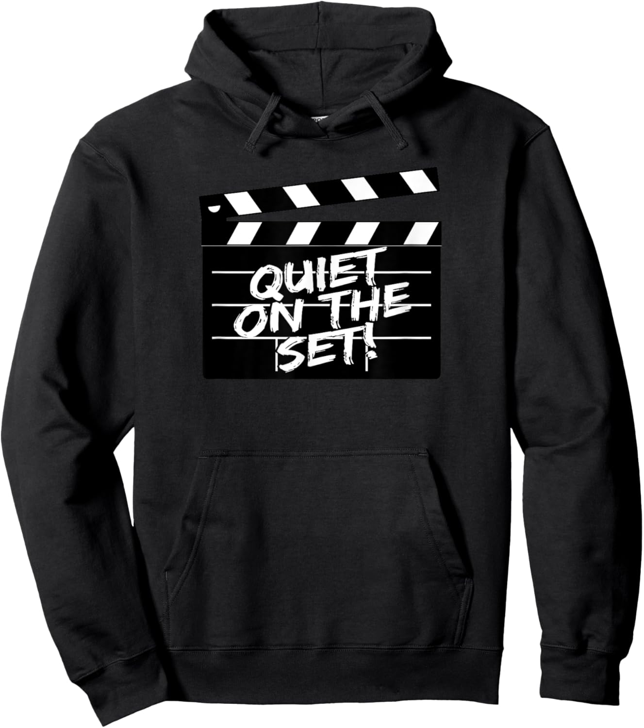 Quiet on the Set! Clapperboard Hoodie - Hoodie | Black