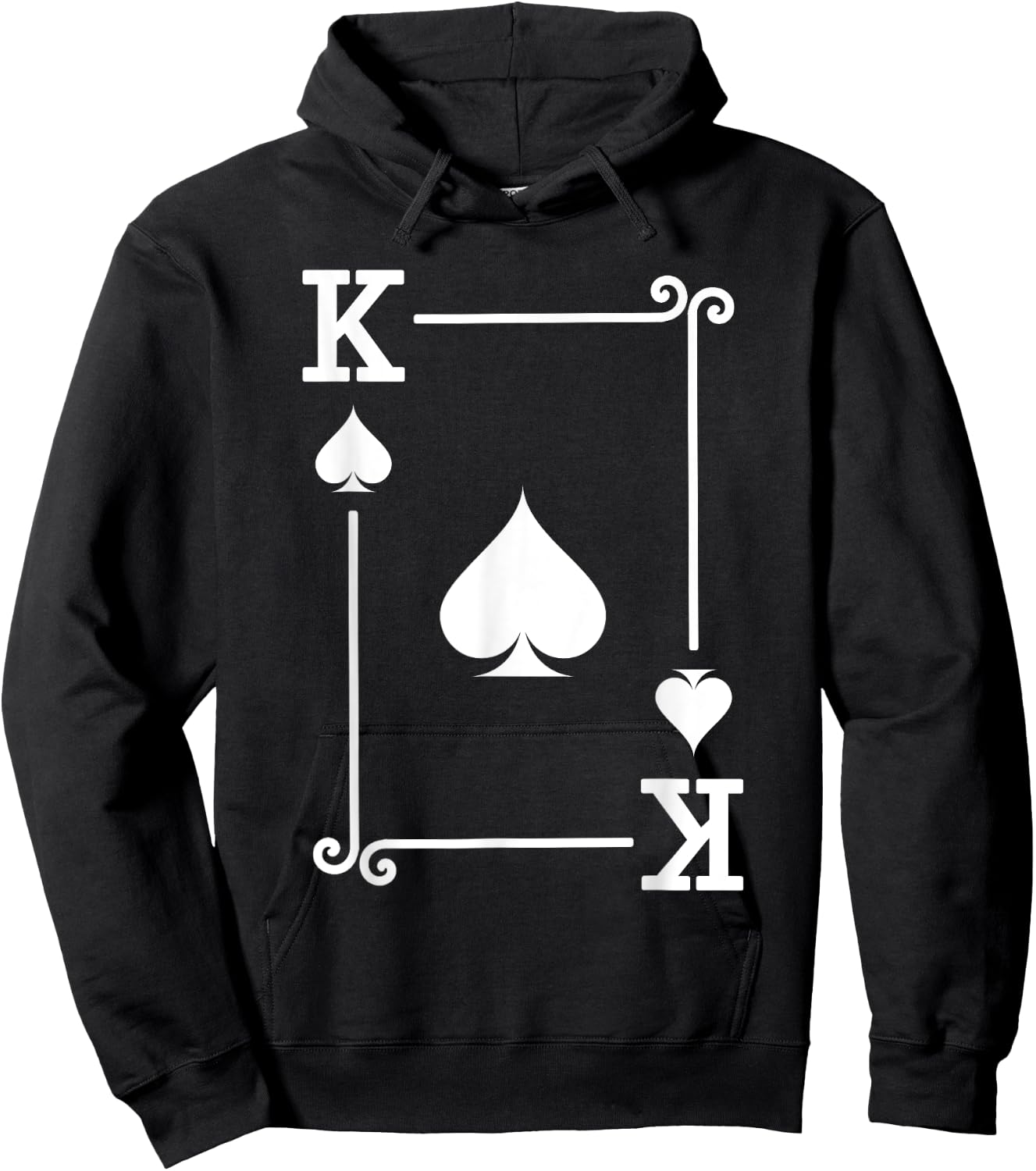 King Spades Card Costume - Playing Cards - King Spades Hoodie - Hoodie | Black