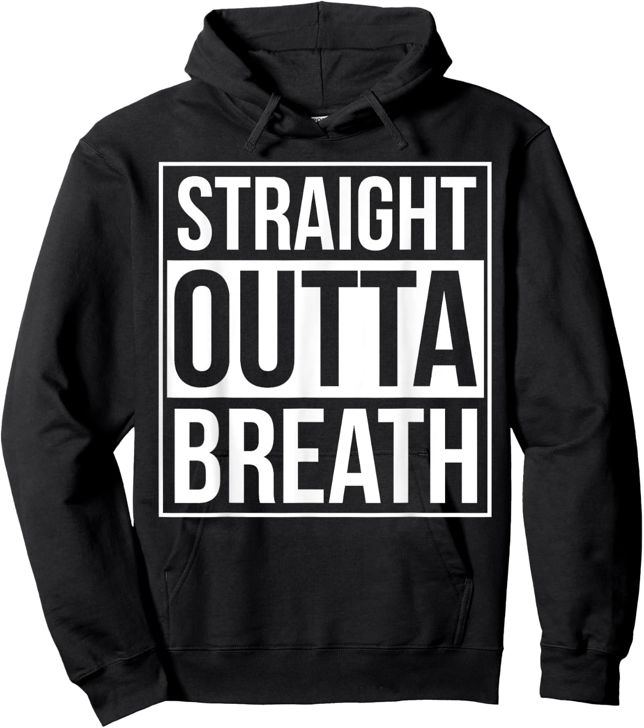 Straight Outta Breath Funny Choir Marching Band Director Hoodie - Hoodie | Black